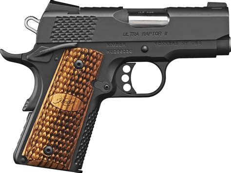 Kimber Ultra Raptor II 45 ACP. Sub-compact 1911 with style.