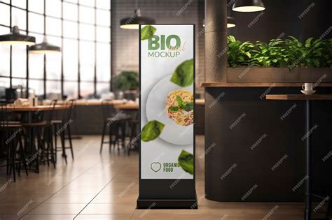 Premium PSD | Restaurant sign mockup design