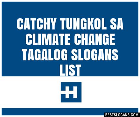 30+ Catchy Tungkol Sa Climate Change Tagalog Slogans List, Taglines, Phrases & Names 2021