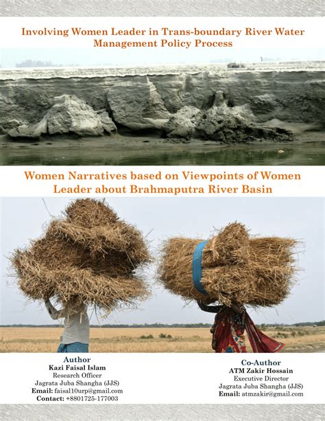 (PDF) Women Narratives based on Viewpoints of Women Leader about Brahmaputra River Basin