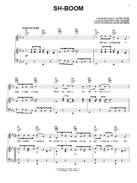 The Chords "Sh-Boom (Life Could Be a Dream)" Sheet Music Notes | Download Printable PDF Score 55261