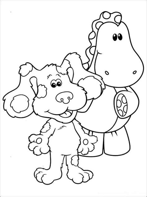 √ Blues Clues Christmas Coloring Pages - Blues Clues Dog Blues Clues Coloring Pages Free ...