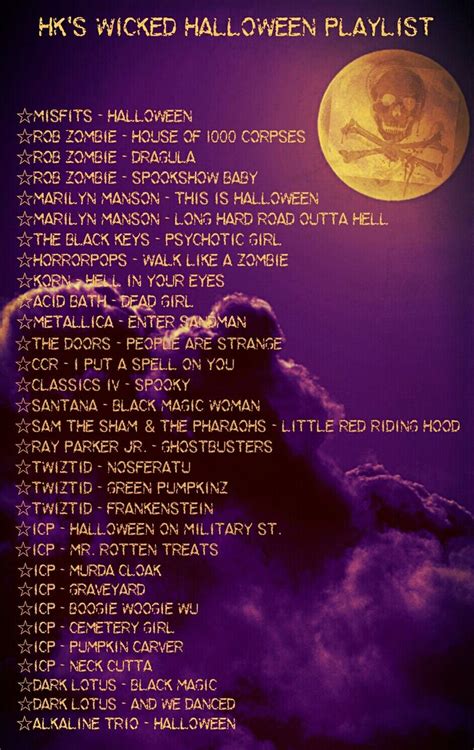 Made my own epic Halloween playlist to get in the spooky spirit ...