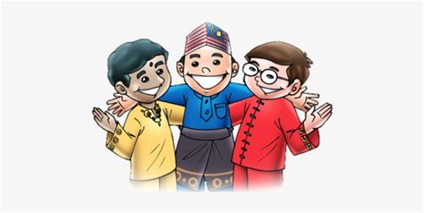 Malaysia People Png - Malay Chinese Indian Cartoon Transparent PNG - 500x349 - Free Download on ...