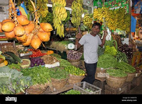 Fruit And Vegetable Stall, Nuwara Eliya Market, Sri Lanka Stock Photo, Royalty Free Image ...