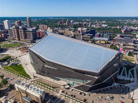 Aerial Drone Photos of U.S. Bank Stadium - Minneapolis, MN