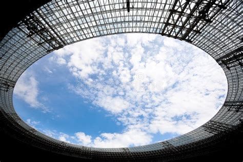 Stadium roof stock photo. Image of panel, exterior, hole - 16302040