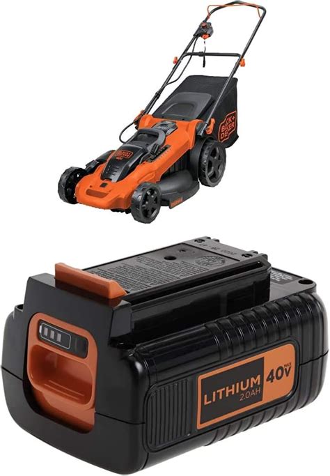 Amazon.com : BLACK+DECKER Cordless Mower with Extra Battery, 2.0-Ah ...