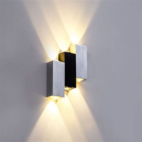 Indoor 6W LED Wall Sconce Lamp Up/Down Light Fixture Aluminum Disco ...