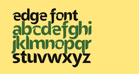 Edge free Font - What Font Is