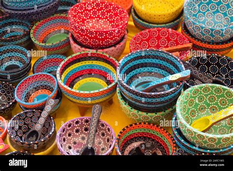 Sinaloa, Mexico - December 12 2019: Sale of Mexican handicrafts in local market Stock Photo - Alamy