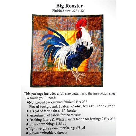 Chicken Quilt Patterns | Patterns For You