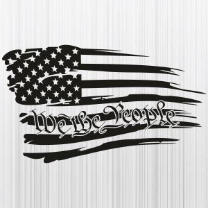 We the People USA Black Flag SVG | We the People PNG | We the People American Flag vector File