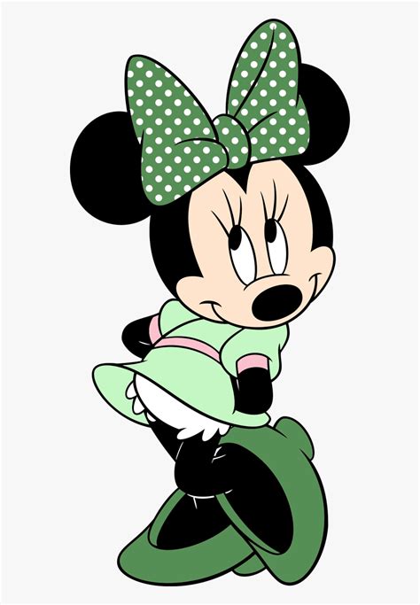 Brushes Png Minie - Minnie Mouse Green Dress , Free Transparent Clipart - ClipartKey