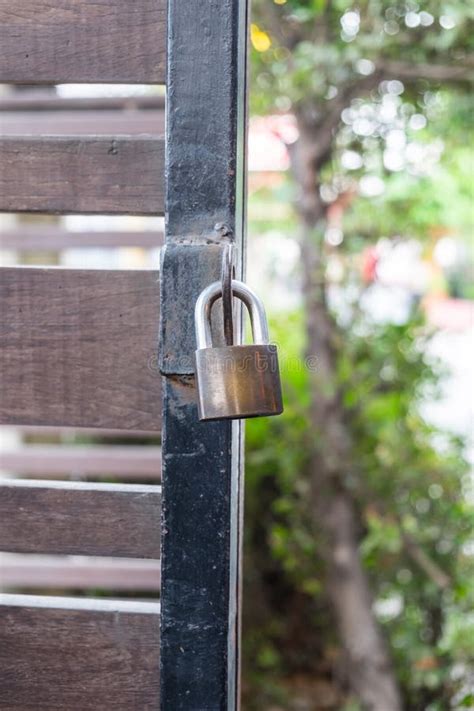 Master Key is Lock on the Steel Door Stock Image - Image of privacy ...