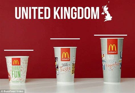 How McDonald's cup sizes vary around the world | Mcdonalds uk ...