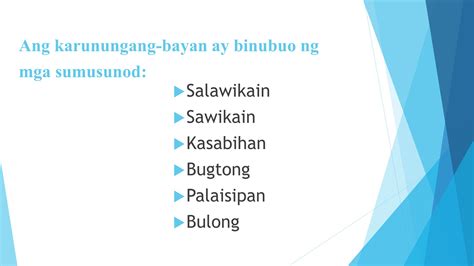 Karunungang Bayan Kasabihan Examples