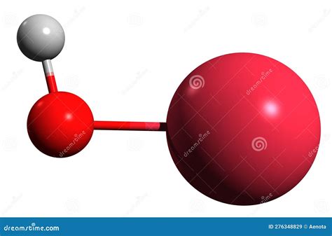 3D Image Of Sodium Hydroxide Skeletal Formula | CartoonDealer.com ...