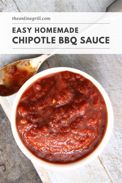 Chipotle BBQ Sauce [Easy Homemade Barbecue Sauce]