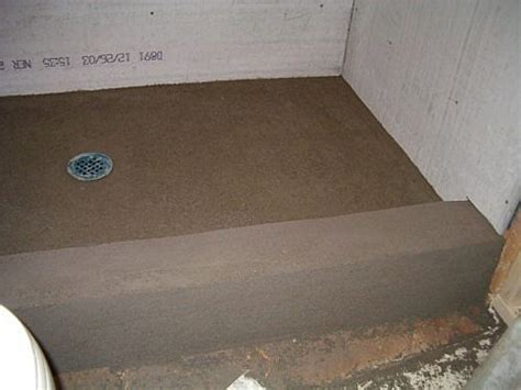 How to Build a Shower Pan on a Slab Floor | Hunker | Concrete shower, Concrete shower pan ...