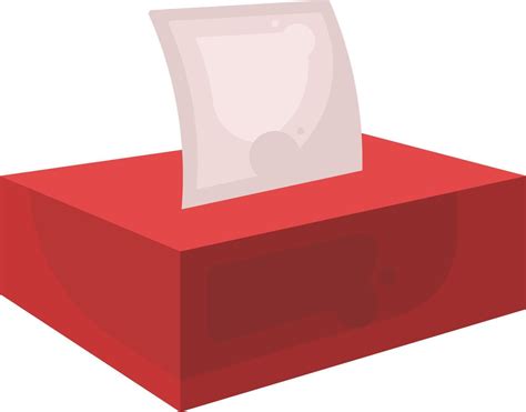 Red tissue box ,illustration,vector on white background 13483842 Vector ...