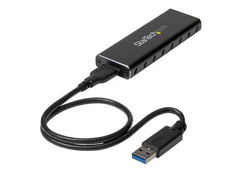 StarTech.com M.2 SSD Enclosure for M.2 SATA SSD - USB 3.0 5Gbps - Aluminum - SM2NGFFMBU33 ...