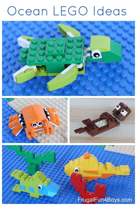 Ocean LEGO Projects to Build (Sea Turtle, Crab, Otter, and Fish ...