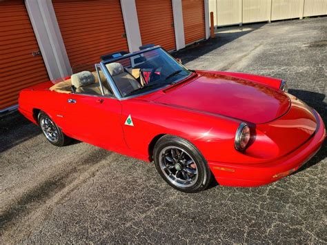 1991 Alfa Romeo Spider Convertible Red RWD Automatic - Classic Alfa Romeo Spider 1991 for sale