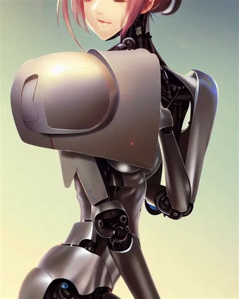 character concept art of an anime robot maid | | cute | Stable Diffusion