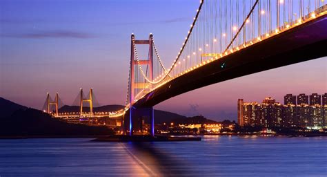 Tsing Ma Bridge Hong Kong Wallpaper HD Download