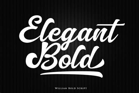 Willian - Elegant Bold Script | Letter logotype, Signature fonts ...