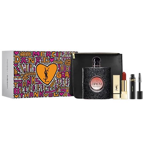 Yves Saint Laurent Black Opium 2023 - Gift Set With 90ml EDP Spray, Lipstick and Lash Clash Mascara