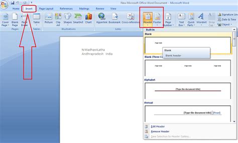 How to Insert or Remove Header and footer in MS Word - Whatvwant