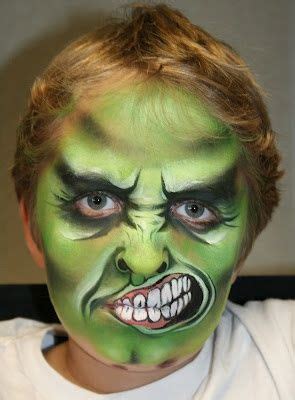 GREMLIN monster | Monster face painting, Face painting, Face painting for boys