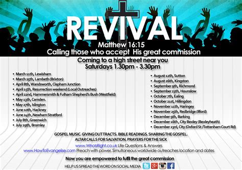 Worldwide outreaches flyers - How To Evangelise