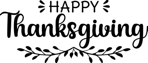 Happy Thanksgiving day greeting lettering quote 11491648 Vector Art at ...