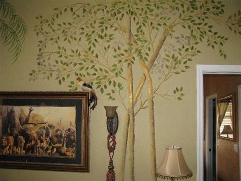 Tree Stencil Plaster Life-sized Aspen Tree Stencil Set Large - Etsy | Tree stencil for wall ...