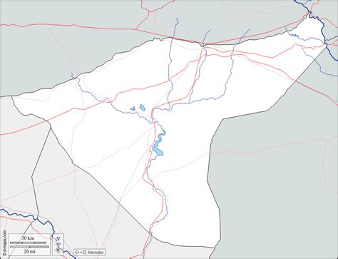 Al-Hasakah free map, free blank map, free outline map, free base map ...