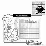 Puzzle Game For School Children Chick With Worm Black And White  sketch template