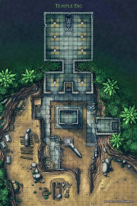 The Temple Digsite - 30x45 Battle Map - Perfect for digging up a curse ...