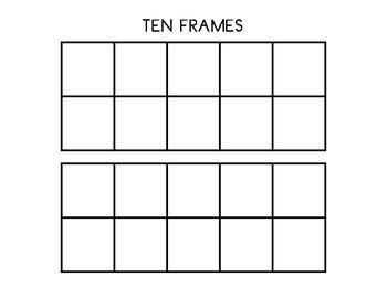 Double Ten Frame Template | Do the math... | Frame template, Kindergarten math activities y ...