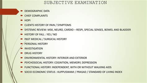 Geriatric assessment