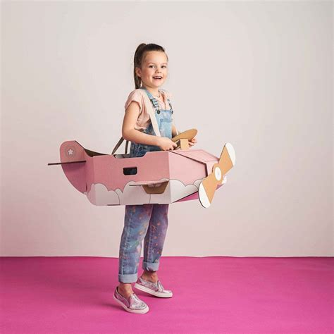 Cardboard Aeroplane Costume-product | Cardboard airplane, Airplane costume, Cardboard box crafts