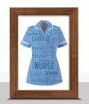 Nurse Uniform Word Art Gift Print – Personalised Nurse Tunic | ABC Prints