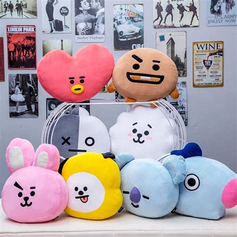 BTS Merch Shop | BT21 Cute Plush Cushion Dolls (35cm) | BTS Merchandise