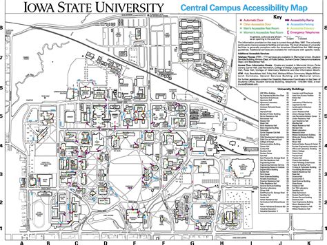 Iowa State University Campus Map Pdf - United States Map