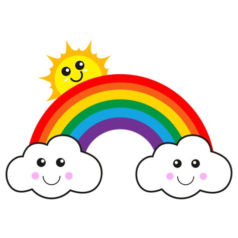 Buy Rainbow With Sun And Cloud Svg Png Online in USA