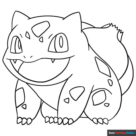 Bulbasaur Coloring Page | Easy Drawing Guides