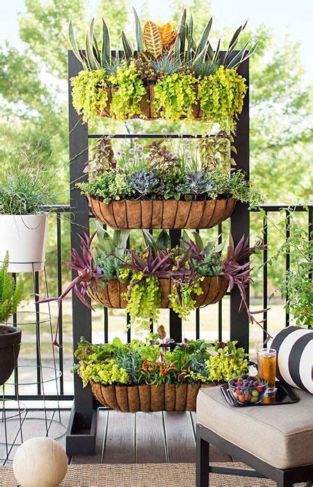 Small-Space Balcony Garden | Vertical garden diy, Small balcony garden, Vertical garden