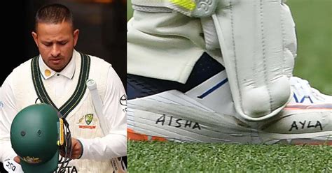 Usman Khawaja shoes marked with daughters’ names in Boxing Day Test; pic surfaces